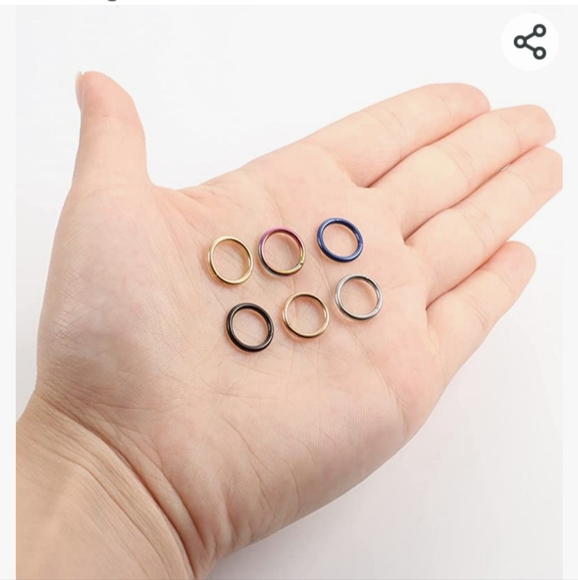 Stainless Steel Hoop Rings - Picture 7 of 8